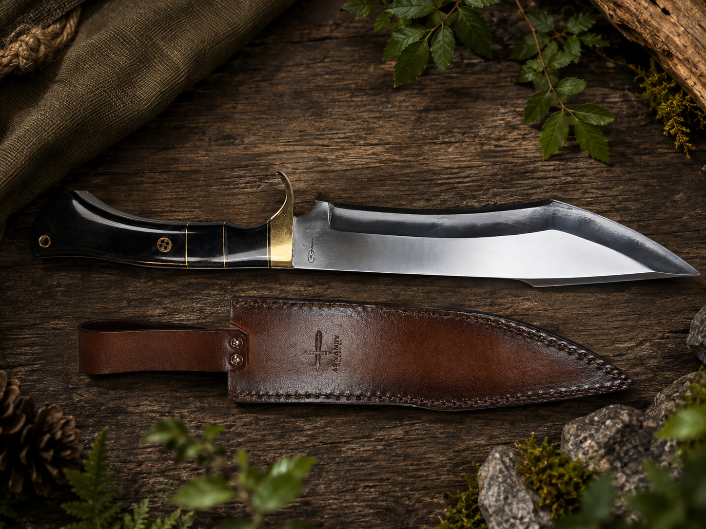 Blackhorn D2 Steel Bowie Knife